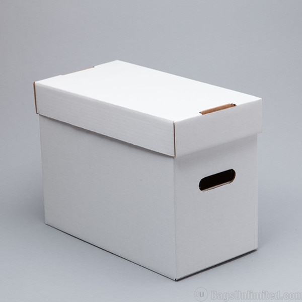 White Corrugated Compact Comic Stor